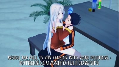 Rezero hentai : Echidna និង Subaru កំពុងសប្បាយនៅឆ្នេរសមុទ្រ
