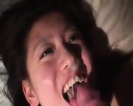សិចចិន៖ Chinese Girlfriend Swallow Cum