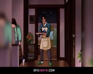 ហេនតៃ៖ ស្ត្រីអាថ៌កំបាំង Kaguya កំពុងលិទ្ធទ្វារមាសសើមរបស់នាង